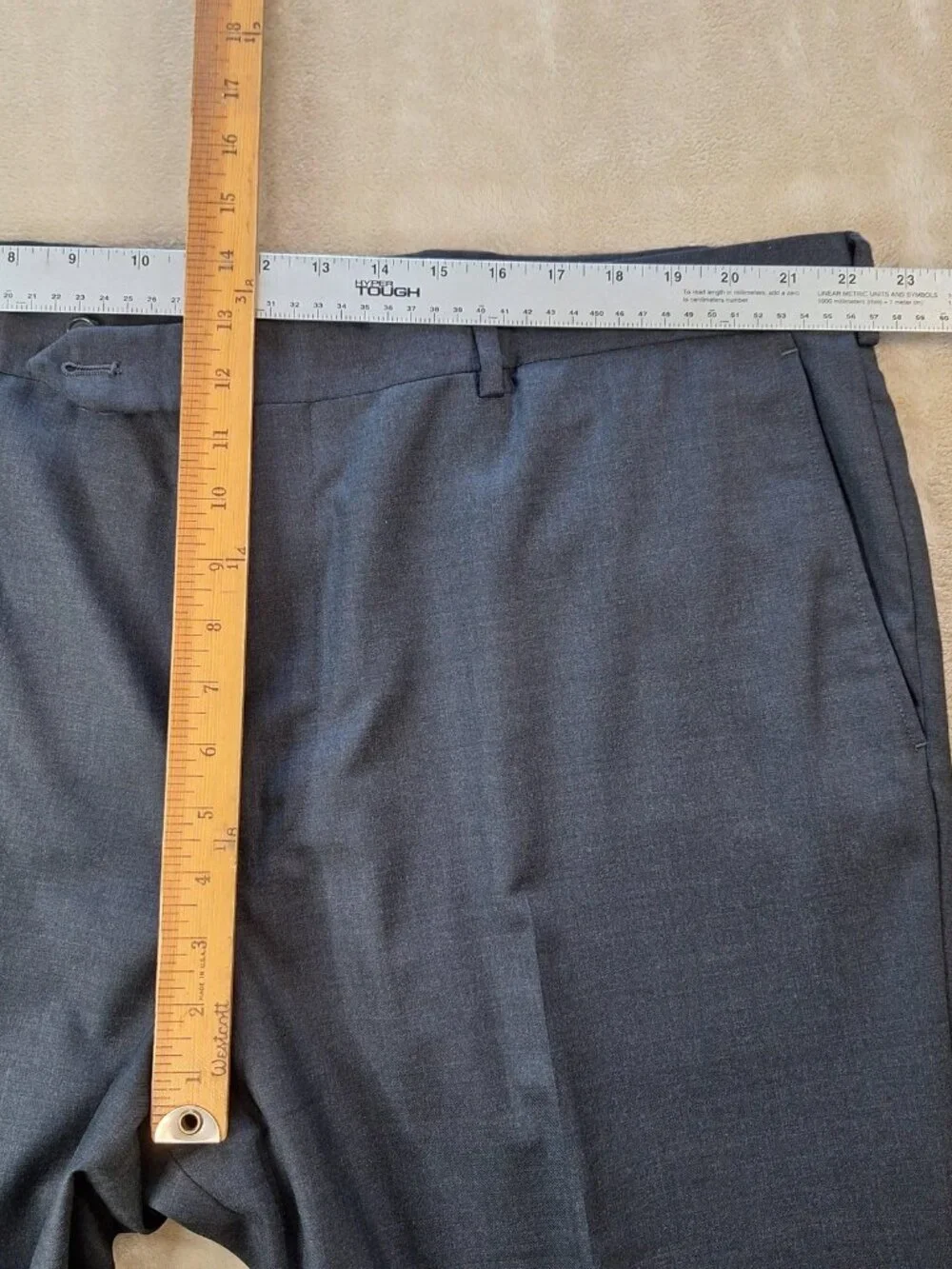 Southwick Suit Mens 52R 46W Gray Wool Double Vent 2 Button 2 Piece Formal USA